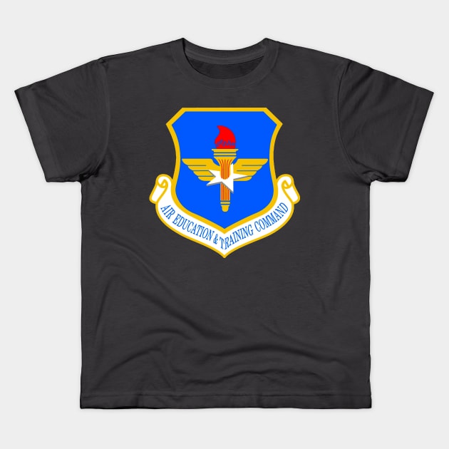 Air Education and Training Command Shield Kids T-Shirt by Spacestuffplus